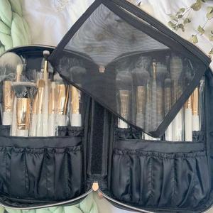 Ensemble de 23 pinceaux de maquillage blancs avec sac, pinceaux pour fond de teint, sourcils, eye-liner, blush, anticernes, kit de pinceaux cosmétiques - Product Image 3