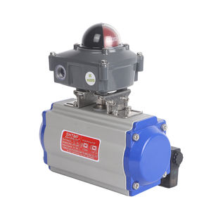 Alta qualità integrata tripletta controllo preciso sanitario palla di attuatore pneumatico testa OEM personalizzabile per bevande alimentari - Product Image 1