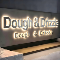 Panneau publicitaire LED 3D personnalisé, boîte lumineuse pour logo, publicité intérieure et extérieure, lettres de logo personnalisables