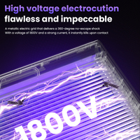 Piège à moustiques électrique à lumière UV, anti-mouches, portable pour extérieur, modèle OEM ODM D114SE, bleu/blanc, clé mécanique, USB Type-C