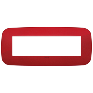 Panel de pared rojo de 21 pulgadas de largo y 0.9 pulgadas de alto con diseño de borde redondo - Product Image 1
