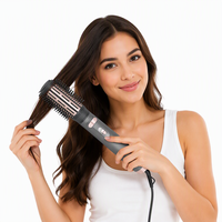 Sèche-cheveux brosse à air chaud ionique en céramique pour cheveux bouclés, du mouillé au sec, sèche-cheveux et styler en une seule étape
