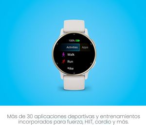 Reloj Inteligente <span class=keywords><strong>Garmin</strong></span> Vvoactive 5 con GPS, Salud y Bienestar, Pantalla AMOLED, 11 Días de Autonomía, Caja de Cerámica Color Marfil, Resistente al Agua 5 ATM, 24/7 - Product Image 5