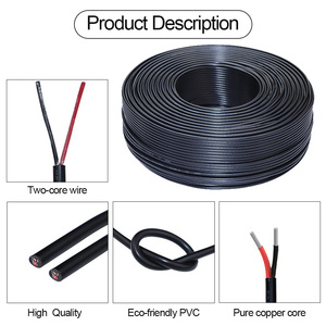Auf Lager UL2464 18AWG 300V AWM DC-Stromkabel PVC Verzinntes Kupfer Niederspannungs-2-Adrig-Kabel - Product Image 5