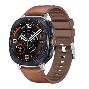 สายนาฬิกาหนังแท้ผสมซิลิโคนสำหรับ Samsung Galaxy Watch Ultra2 Ultra - Product Image 1