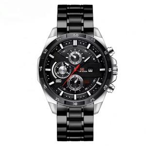 Montre chronographe multifonctionnelle pour homme à trois aiguilles, étanche, lumineuse, à quartz, avec calendrier, pour le sport, les affaires et les occasions décontractées - Product Image 5