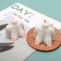 Moule à bougie en silicone fait main pour le corps humain, décoration artistique colorée pour la maison, Noël, Diwali, Halloween