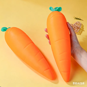 Juguete de Plátano Gigante Blandito Directo de Fábrica, Juguetes de Fresa para Apretar, Juguete Antiestrés de Maíz Gigante, Queso y Uva para Aliviar el Estrés - Product Image 3