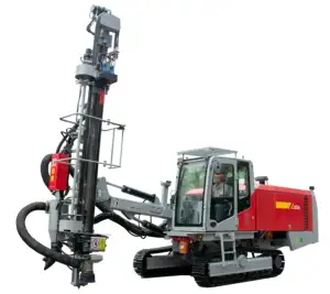 Hongwuhuan JIEAB10 Fully Hydraulic Crawler Open-air Submersible Drilling Machine Surface DTH Borehole Drilling Rig