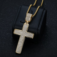 Perhiasan Hip Hop Berkualitas Tinggi Lapisan Emas 18k PVD Baja Anti Karat Kalung CZ untuk Pria Liontin Personalisasi Hadiah Pesta Grosir