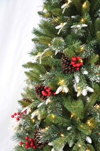 Árbol de Navidad Artificial de Lujo para Interiores, de 5 a 10 Pies, Preiluminado con LED, Articulado, con Ramas Densas, Fácil de Instalar y Duradero - Product Image 4