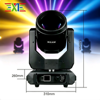 Projecteur 380W Haute Luminosité 6000K Lumière du Jour 16 Canaux DMX512 pour Clubs, Salles de Banquet, Théâtres et Éclairage Scénique