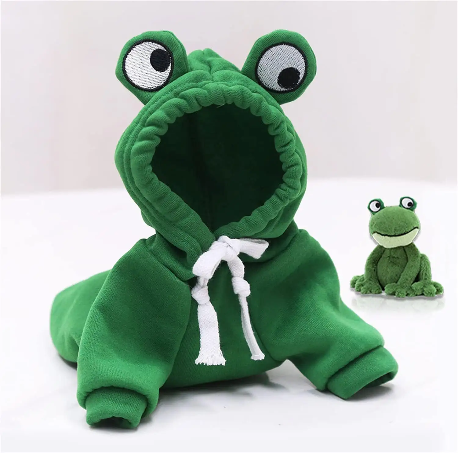 Suitable for kids clothing and cute frog cosplay pet soft sport sweatshirt for cats and dogs
