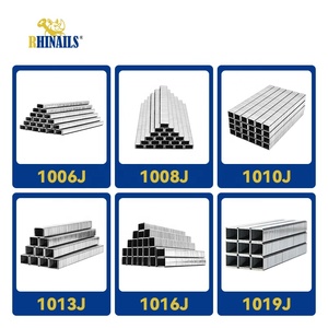 Factory 20GA 10J U-Shaped Nails Clavos 1006J-1022J Galvanized Pneumatic Pin Sofa Furniture Upholstery <strong>Diamond</strong> Point 11.2mm OEM - Product Image 3