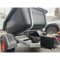 RCM Meilleure Construction Nouvelle Remorque Benne Basculante pour Quad, Remorque Agricole à Basculement Hydraulique pour Tracteurs