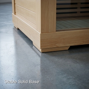 Sauna infrarouge moderne de luxe écologique à faible consommation d'énergie, panneaux chauffants sans EMF, construction sans solvants, pour utilisateurs sensibles - Product Image 3