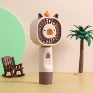 Moe Fun Kabi <span class=keywords><strong>Bala</strong></span> tre pale USB portatile portatile ventola di raffreddamento ad aria motore Brushless inglese Cartoon Design di plastica - Product Image 6