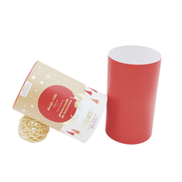 Boîte cylindrique personnalisée en carton recyclé pour thé et café, emballage en tube de papier kraft de qualité alimentaire, impression avec pelliculage mat et dorure à chaud
