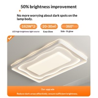 Plafonnier LED en acrylique et fer, nouveau modèle 2026, style crème, élégant, moderne, minimaliste, avec télécommande vocale, éclairage pour toute la maison