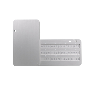 Almacenamiento de frases personalizado de alta calidad, mecanizado Cnc, placas de Metal, placa de acero inoxidable, semilla de Cripto - Product Image 3