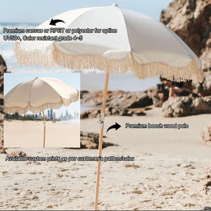 Портативный деревянный Зонт с кисточками - Product Image 2