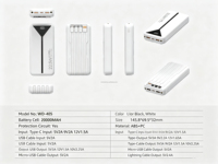 Chargeur portable avec câbles intégrés, Power Bank PD22.5W, 20000mAh, charge rapide, batterie externe pour téléphone portable, chargeur portable