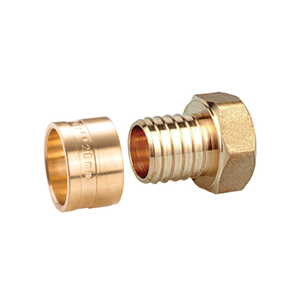 Conexiones Deslizantes HTL de Latón 16x1/2" 16x16 16x25x16 en Forma de T, Reductor y Codo para Tuberías PEX y PE-RT <span class=keywords><strong>HELERO</strong></span> HT 200-1601 - Product Image 4