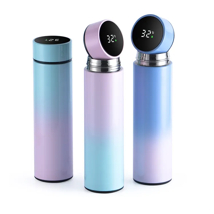 Intelligent Thermos with LCD Touch Screen Temperature Sensor Led Display Stainless Steel Insulation Cup Smart Water Bottles