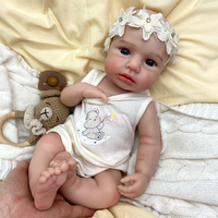 Poupées Bébé Reborn en Silicone pour Filles 18 Pouces LouLou avec Sucette Détails Texture et Bain pour Jouet Bébé Anatomiquement Correct Cadeau