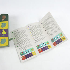 Kartu permainan bermain anak-anak kartu kertas holografik cetak kustom permainan PVC pendidikan keluarga kartu Flash anak-anak - Product Image 5