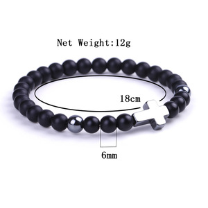 Bracelet en <span class=keywords><strong>pierre</strong></span> naturelle pour femme, bracelet à breloques en œil <span class=keywords><strong>de</strong></span> tigre, bijoux religieux pour un usage quotidien - Product Image 6
