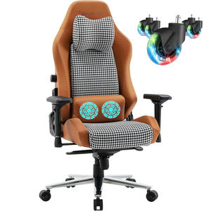 Siège de jeu de course <span class=keywords><strong>gamer</strong></span> kawaii en cuir mousse moulé, taille plus grande, siège de jeu de luxe avec massage, <span class=keywords><strong>coussin</strong></span> épais - Product Image 1