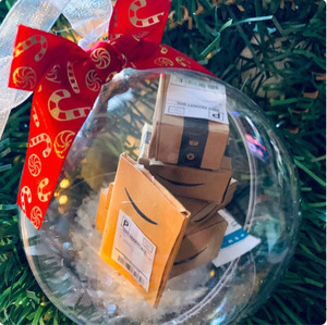 Decoración navideña Bola de cristal de adornos de esfera de <span class=keywords><strong>Navidad</strong></span> blanca Lisa vacía - Product Image 1