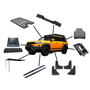 Amélioration des modifications extérieures - <span class=keywords><strong>Rampe</strong></span> latérale pliante en aluminium pour échelle latérale de voiture, compatible avec les accessoires BYD Equation Ti7. - Product Image 1