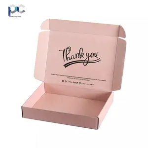 Scatole postali all'ingrosso scatola di spedizione rosa scatola regalo Mailer scatole di imballaggio per piccole imprese