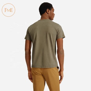 Camiseta personalizada para hombre, Camiseta básica lisa de 100% algodón con logotipo impreso en blanco, camiseta sin etiqueta oem odm - Product Image 3