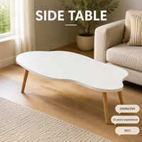 Table d'appoint pour salon, 80*40*42cm, plateau en bois moderne, durable, décorative