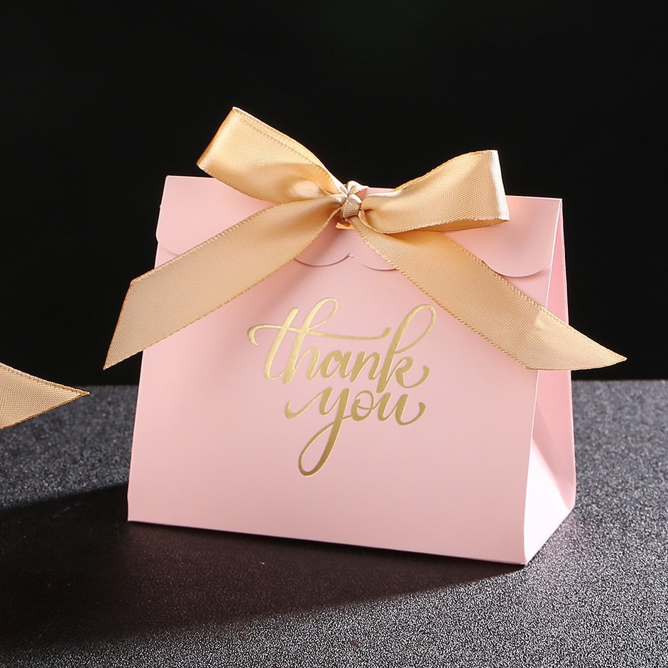 Pink+ gold ribbon