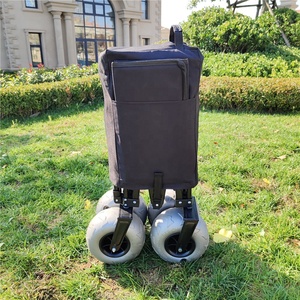Large All-Terrain 9 Inch <strong>Beach</strong> Wheels Big Air Wheels Folding Utility Cart with Balloon Tires <strong>Beach</strong> <strong>Wagon</strong> - Product Image 5