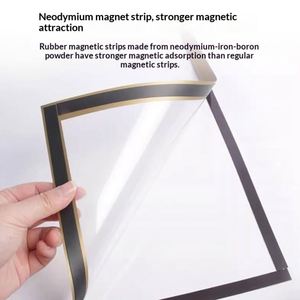 Ke'mu Transparent A4 Magnetic Display Sticker Soft Protective Cover A3/A6 Certificate Poster Advertising <b>Frame</b> - Product Image 2