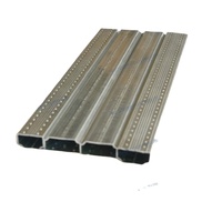 Barre d'espacement en aluminium soudée haute fréquence, creuse, argentée, pour verre isolant, bande en aluminium à visser, longueur personnalisée pour double vitrage