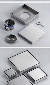 OEM Stainless Steel Modern Square Floor Drain Grate for Bathroom Toilet with Flushbonading Drainage - Product Image 6
