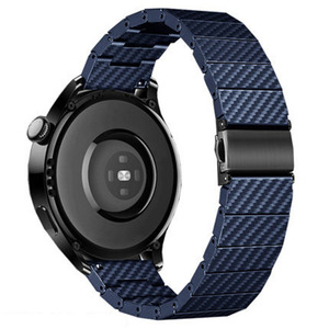 Bracelet de montre de luxe GuHe pour <span class=keywords><strong>Huawei</strong></span> <span class=keywords><strong>GT2</strong></span> 3 20mm 22mm, bracelet pour Samsung Watchbands 4 5 <span class=keywords><strong>Pro</strong></span> <span class=keywords><strong>Classic</strong></span>, bracelet en fibre de carbone - Product Image 4