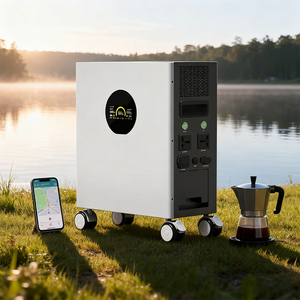 แบตเตอรี่ลิเธียมไอออน LiFePo4 สำหรับใช้งานกลางแจ้ง 2400W 3072Wh ขายดี พร้อมเครื่องกำเนิดไฟฟ้าพลังงานแสงอาทิตย์สำหรับบ้าน ระบบคลื่นไซน์บริสุทธิ์ MPPT สำรองไฟฉุกเฉิน - Product Image 4