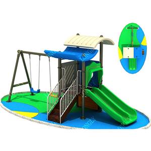 Perosotan anak-anak modis, dengan perosotan plastik ayunan untuk sekolah & taman komersial tempat bermain luar ruangan kapasitas tinggi - Product Image 1