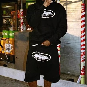 Shorts en toile décontractés pour hommes, style hip-hop, imprimé Alcatraz Island, coupe ample, Cort Classic - Product Image 3