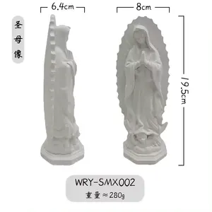 Op Maat Gemaakte Maagdelijke Mary Standbeeld Klassieke Religieuze Kunsthars Ambachtelijke Kathedraal Decoratie Gezegende Moeder Home Gift