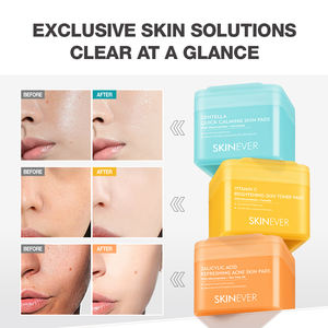 Yüksek kalite kore formülü SKINEVER salisilik asit akne onarım cilt pedleri sakinleştirici cilt yüz pedleri - Product Image 5