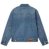 YIMAI Op Maat Gemaakte Herenmode Vintage Jeansjas Fabrikant Groothandel Heren Gewassen Rits Denim Jas Met Meerdere Zakken