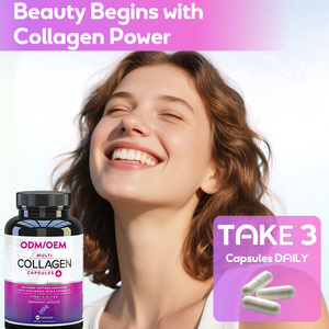 Capsule <span class=keywords><strong>di</strong></span> <span class=keywords><strong>Collagene</strong></span> Multiplo OEM con Etichetta Privata, Peptidi Marini, Acido Ialuronico, Vitamina C, 180 Capsule, <span class=keywords><strong>Integratori</strong></span> <span class=keywords><strong>di</strong></span> <span class=keywords><strong>Collagene</strong></span> per lo Sbiancamento - Product Image 6